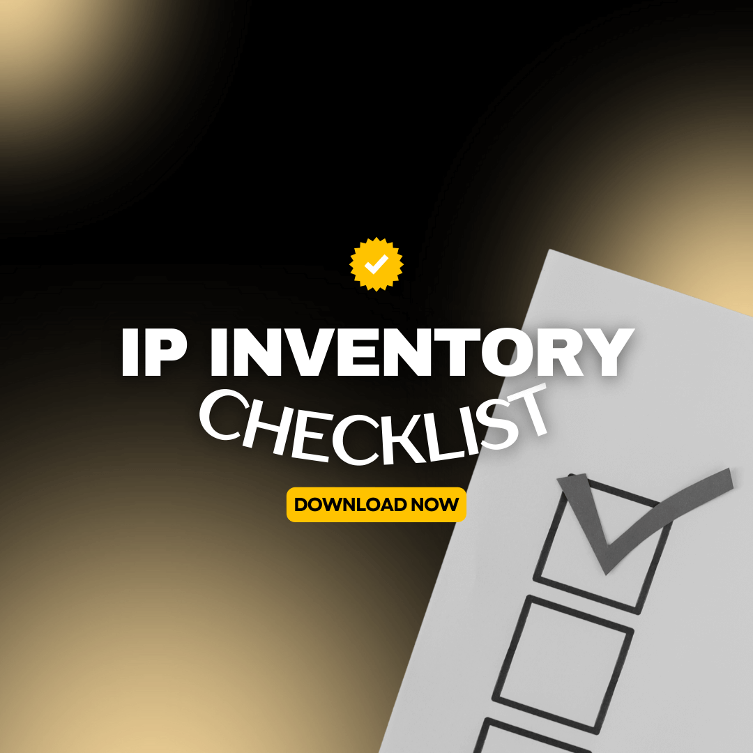 Business owner reviewing intellectual property documents
